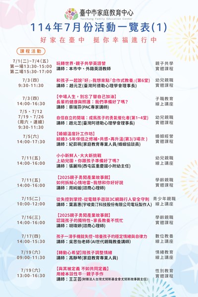 7416_1_7月份活動一覽表